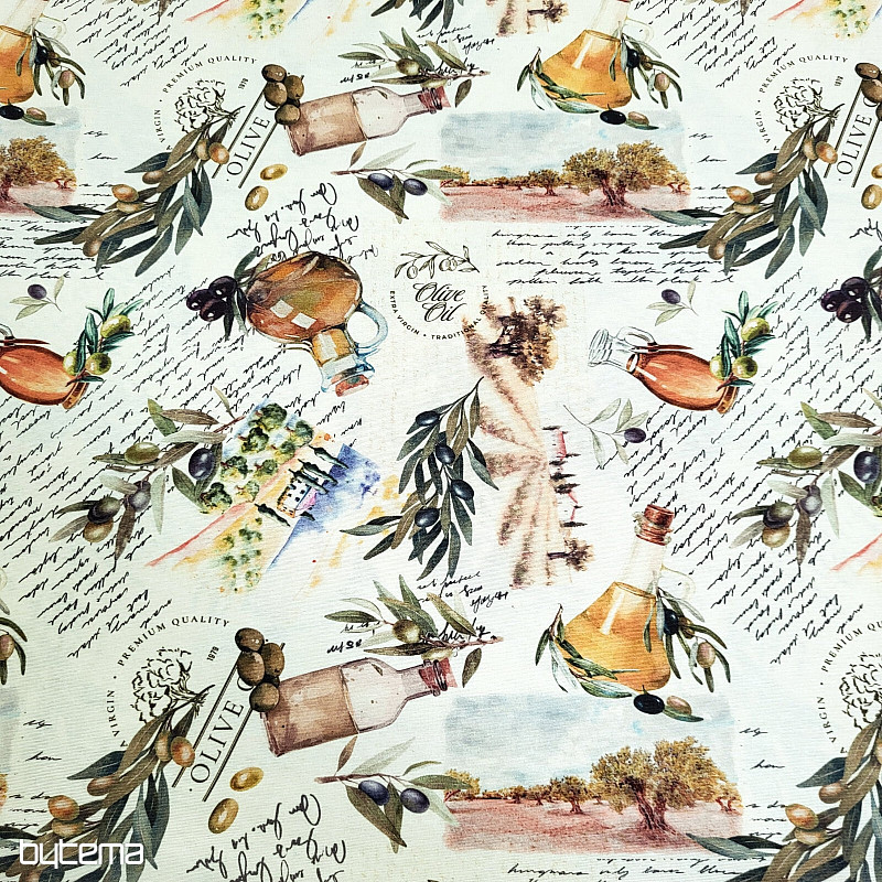 Dekorační látka OLIVY FARGA