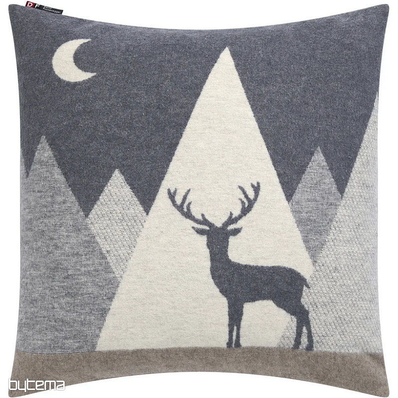 Dekorační povlak DF JELEN SILVRETTA šedý