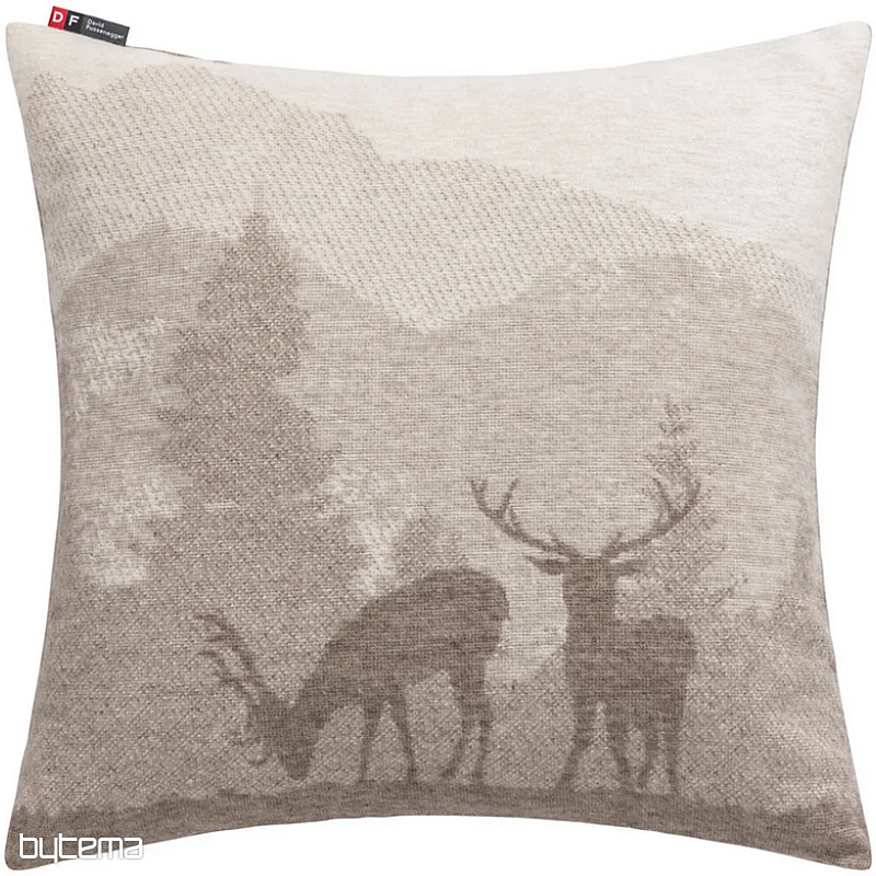 Dekorační povlak DF JELEN SILVRETTA hnědý