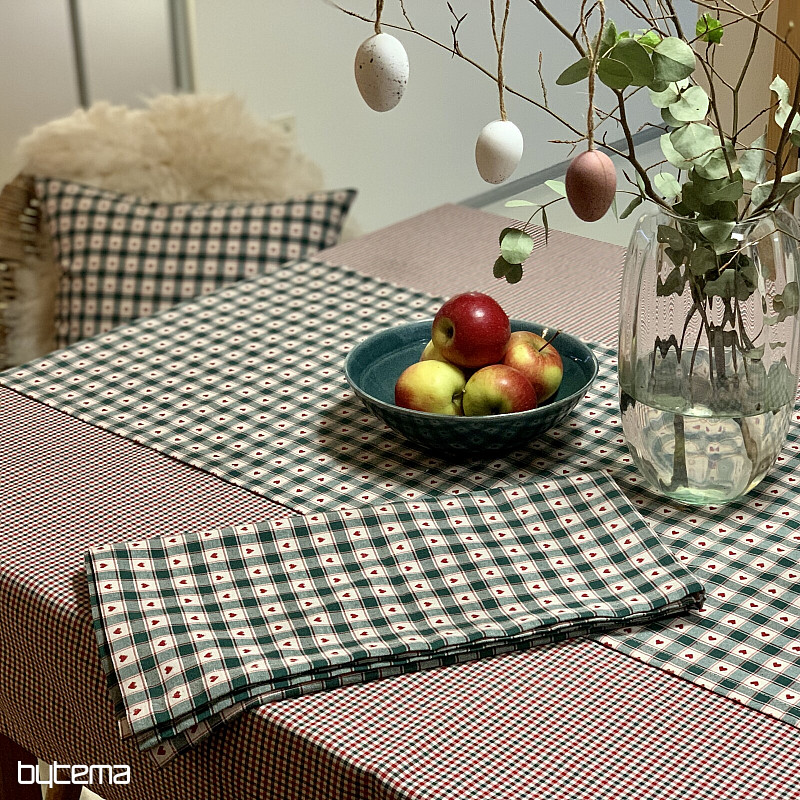 Ubrus a šál MAXI CORET zelený