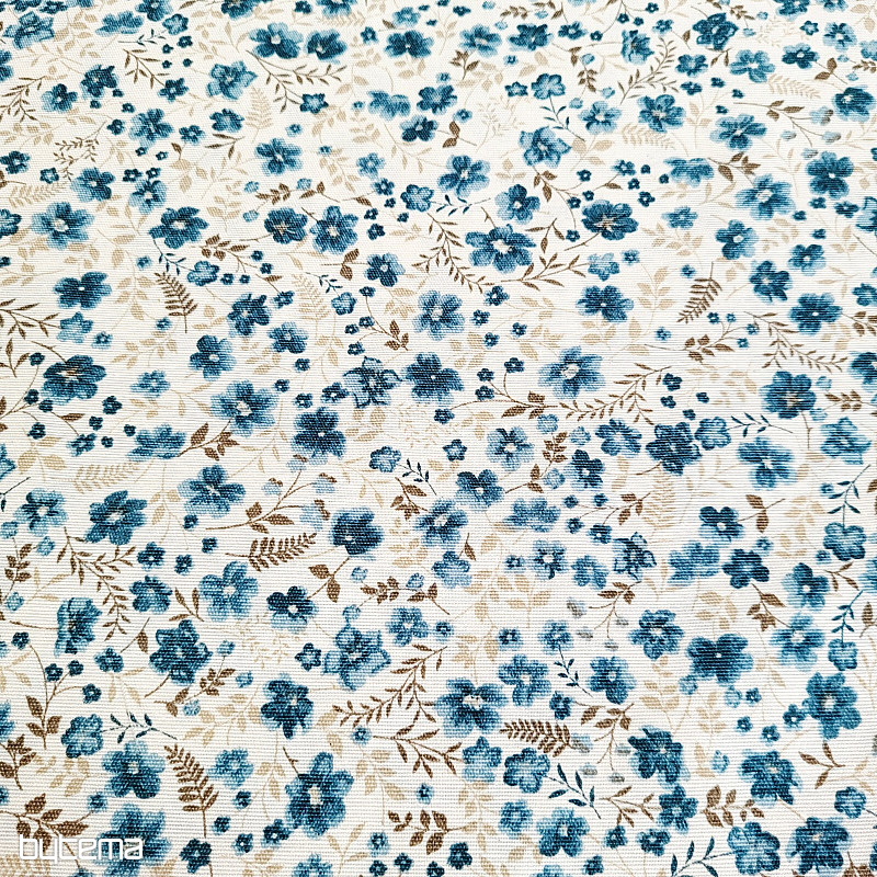 Dekorační látka CIRI petrolejová