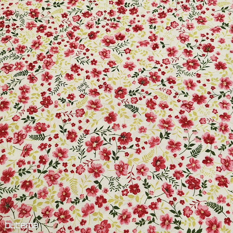 Dekorační látka CIRI červená