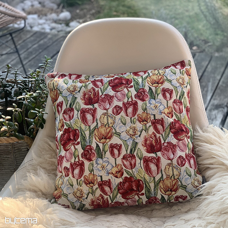 Gobelínový povlak na polštář TULIPÁNY NAOMI