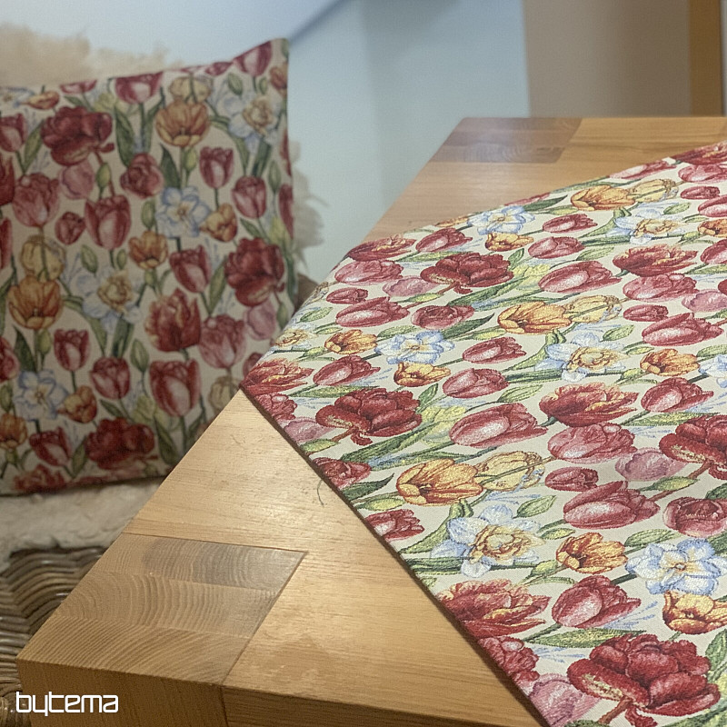 Gobelínový povlak na polštář TULIPÁNY NAOMI