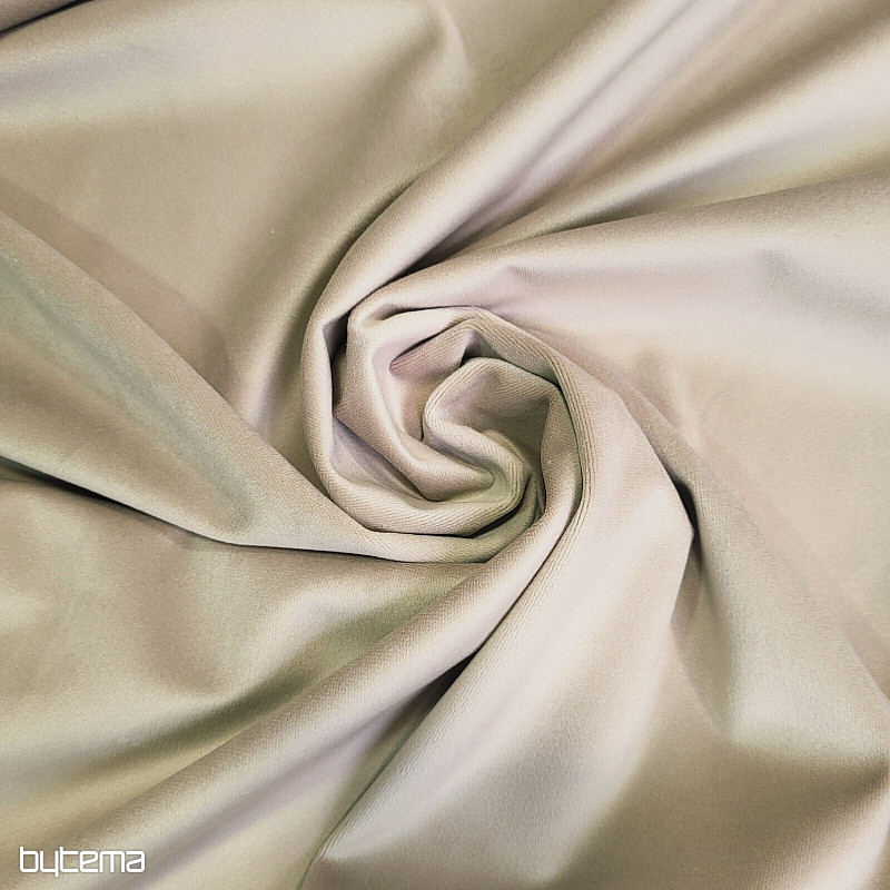 Luxusní jednobarevná designová dekorační látka GERSTER 77042/0023 sv. béžová