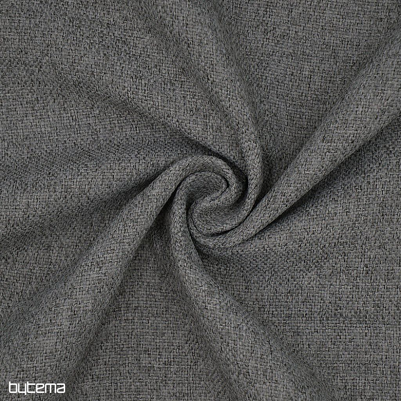 Jednobarevná designová dekorační látka DIM OUT GERSTER 77045/0840 TM. ŠEDÁ