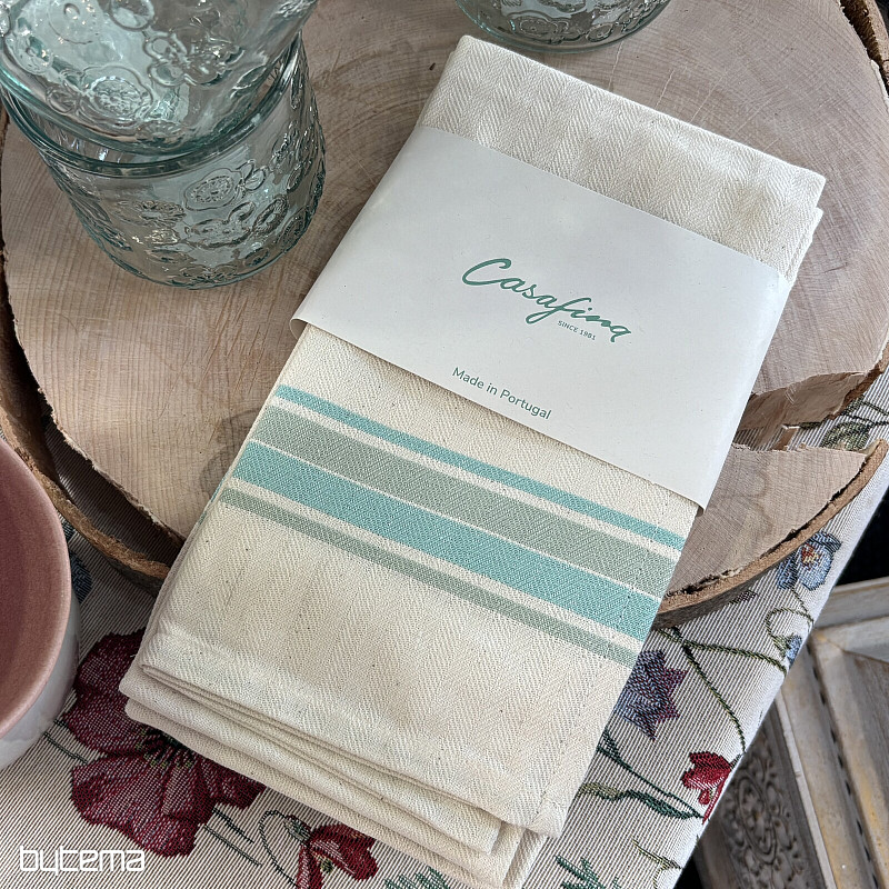Utěrky FRENCH STRIPES AQUA 70x50 2ks
