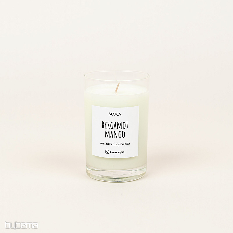 BERGAMOT - MANGO vonná sójová svíčka