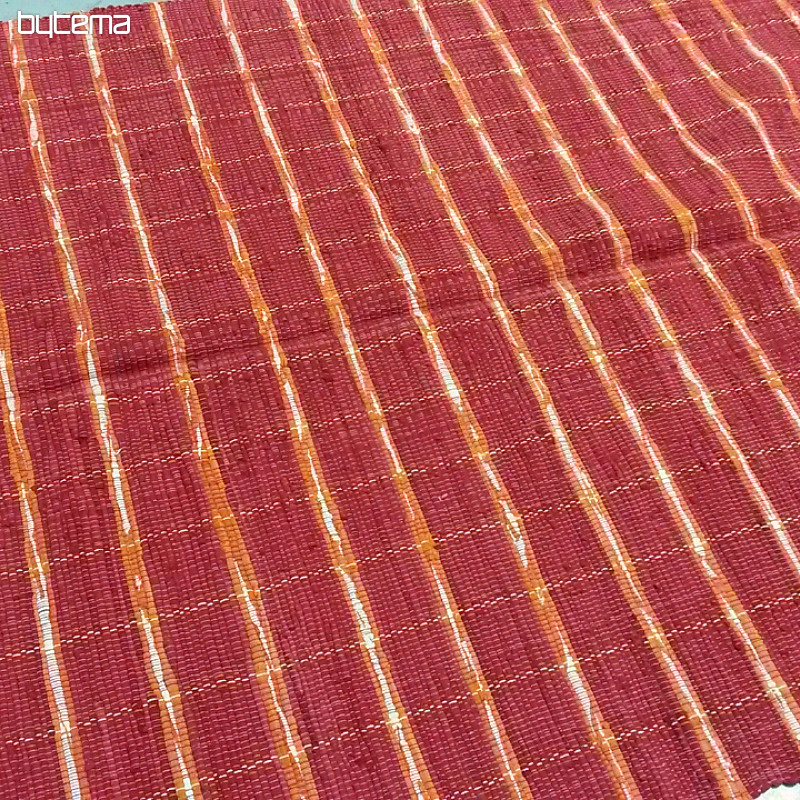 Bavlněný kobereček KÁRO red