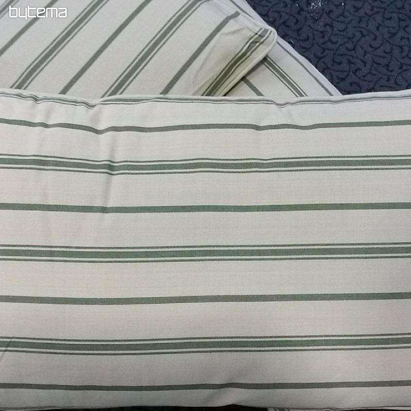 Dekorační polštář T Stripe zelený 35x60