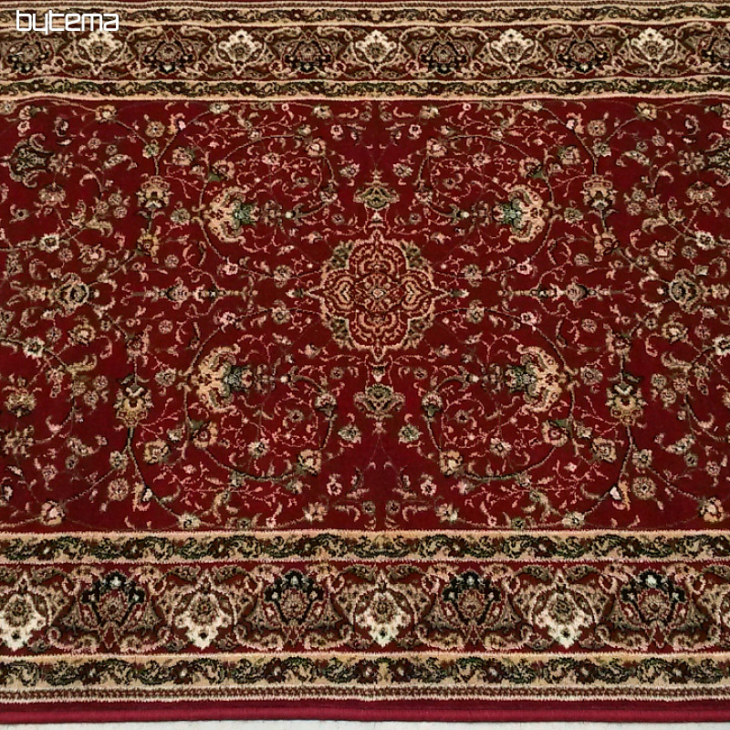 Klasický vlněný koberec MOLDAVA celopošný bordo