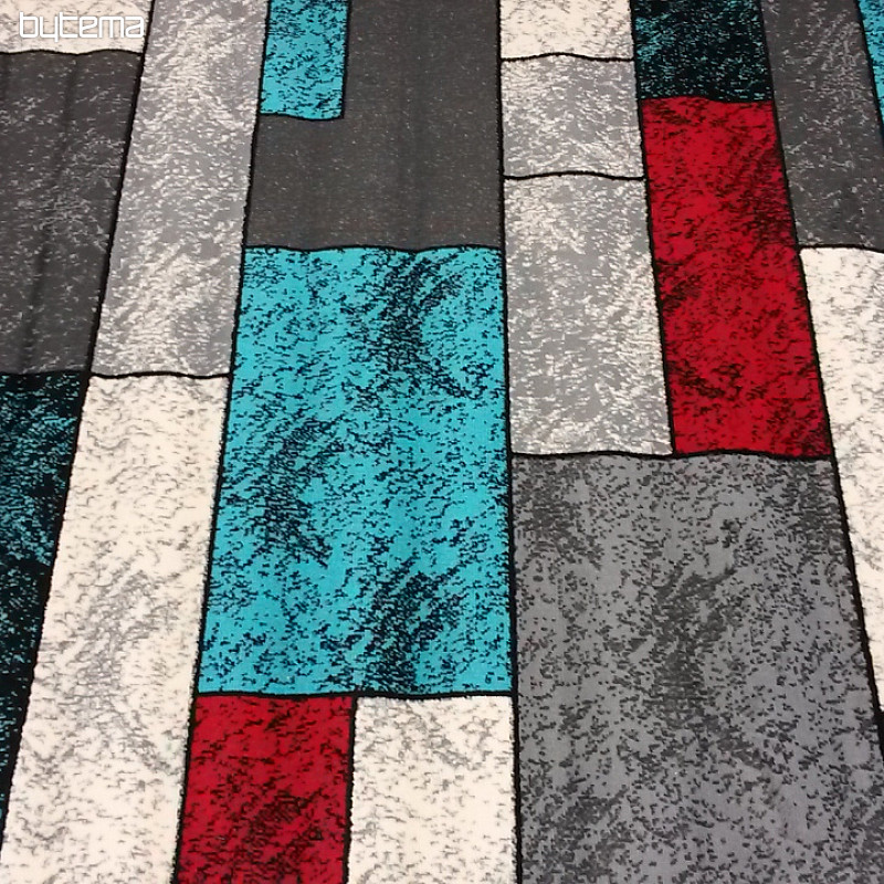 Kusový koberec AMAZON 1 šedý tyrkys