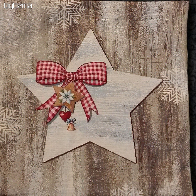 Povlak na vánoční dekorační polštář COUNTRY STAR