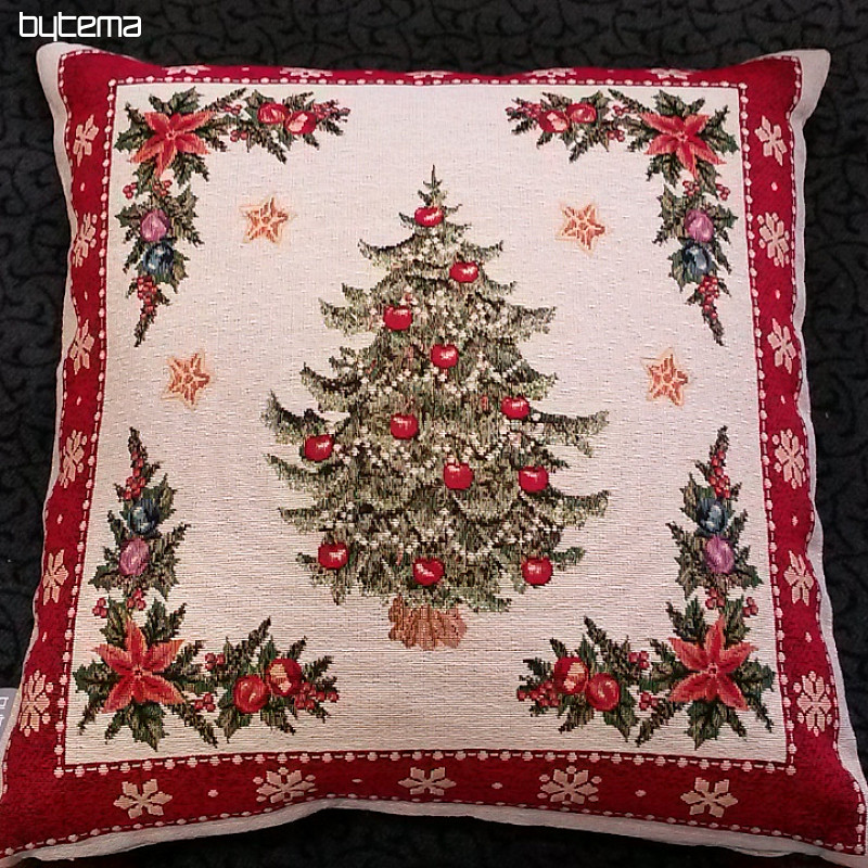 Povlak na vánoční dekorační polštář VÁNOČNÍ STROMEK