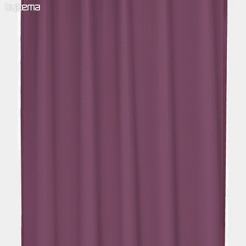Lehký dekorační závěs VICKY tmavě fialový 140x245