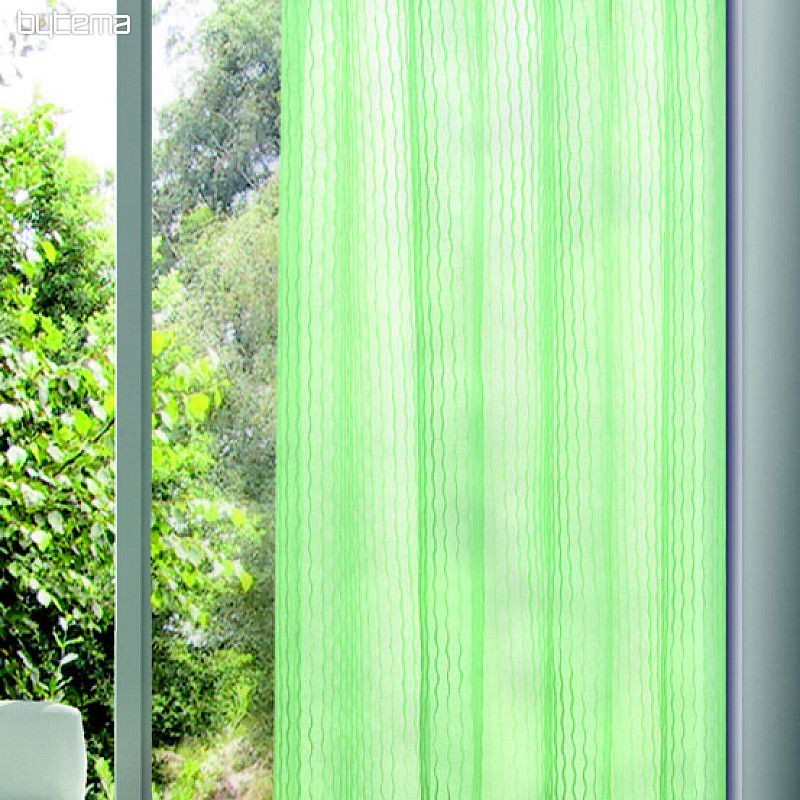 Lehký dekorační závěs OTTO sv. zelený 135x245