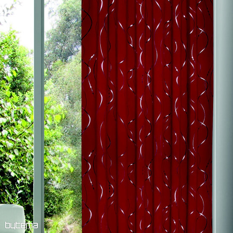 Dekorační závěs MIGUEL bordó 135x245 - blackout