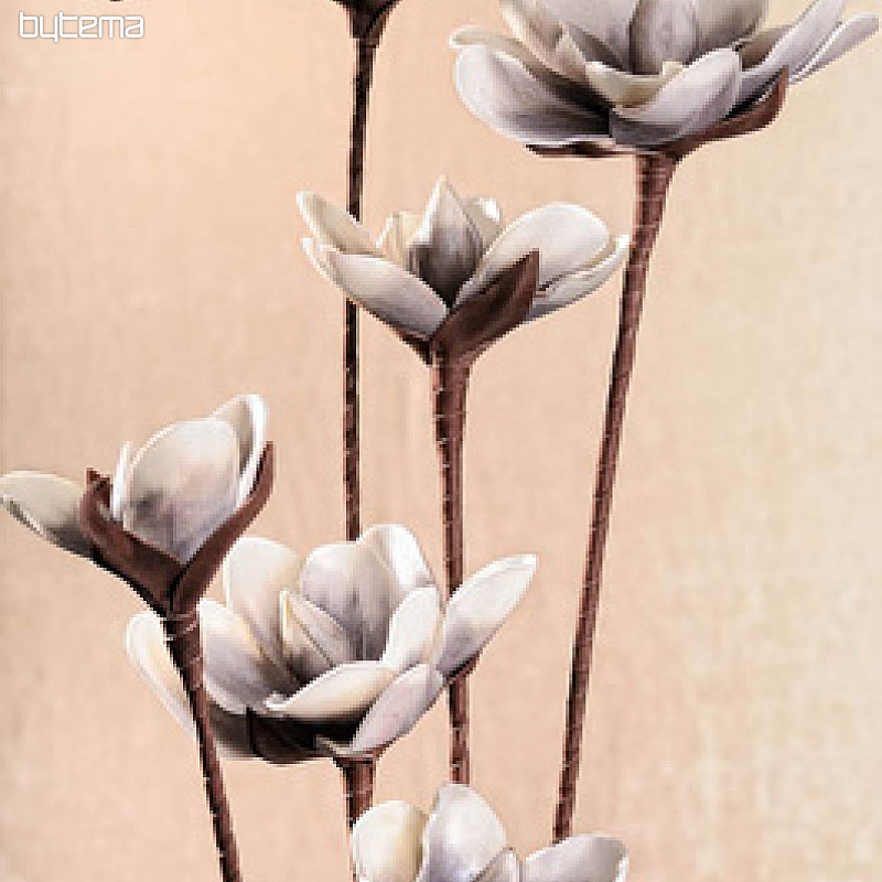 Dekorativní květina perleťová šedá 3-77 100 cm