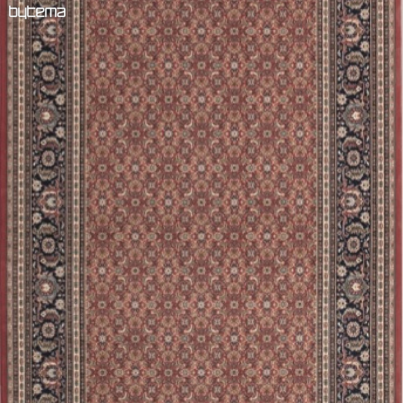 Vlněný klasický koberec ORIENT bordo celoplošný vzor