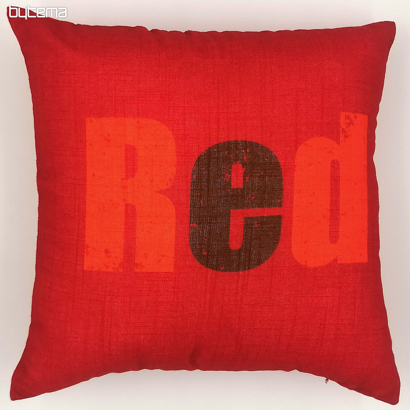 Dekorační povlak na polštář COLORS RED