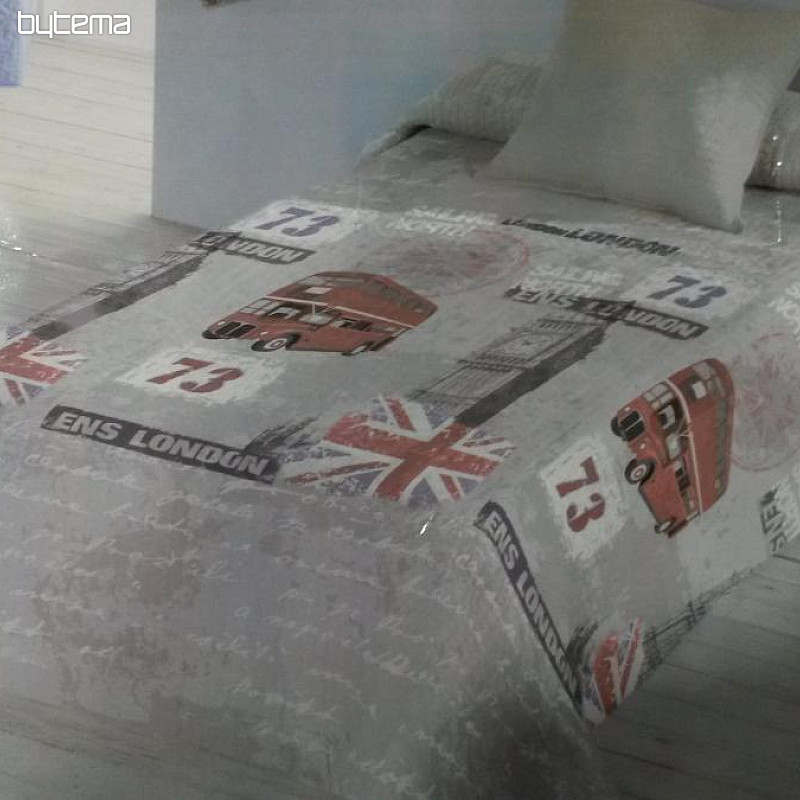 Přehoz na jednolůžko ANGLIE - BIG BEN, povlak