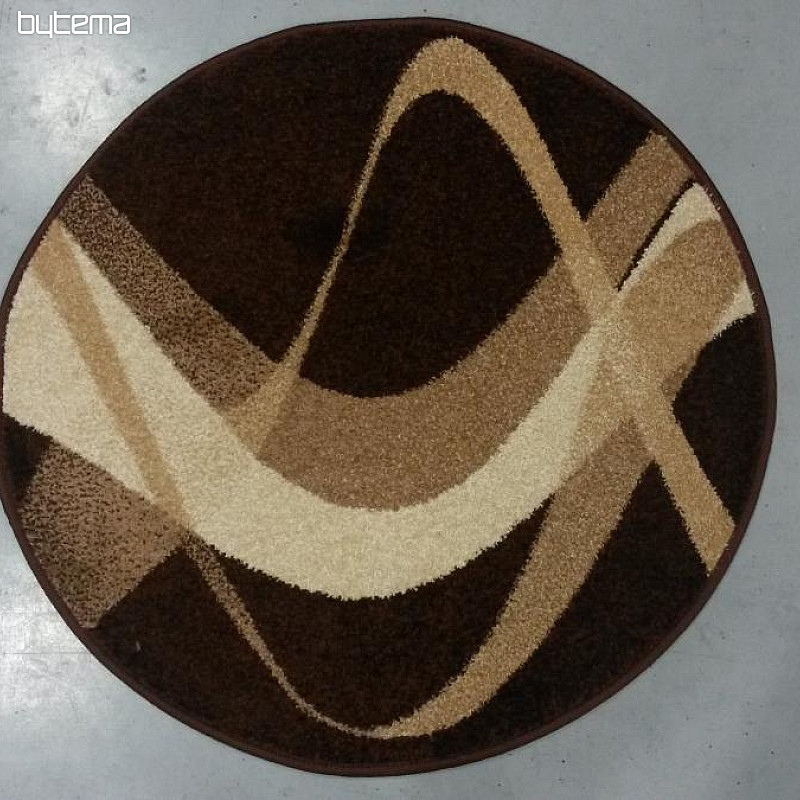 koberec kruh BROWN hnědý