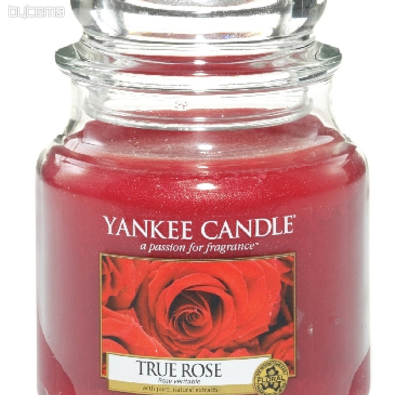 svíčka YANKEE CANDLE vůně TRUE ROSE - opravdová růže