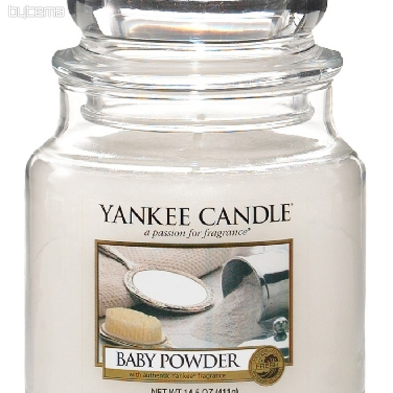 svíčka YANKEE CANDLE vůně BABY POWDER - dětský pudr