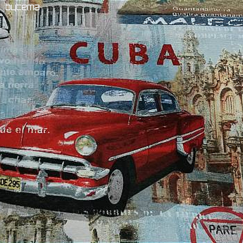 dekorační látka CUBA retro design