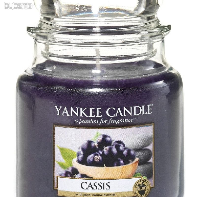 svíčka YANKEE CANDLE vůně CASSIS-černý rybíz