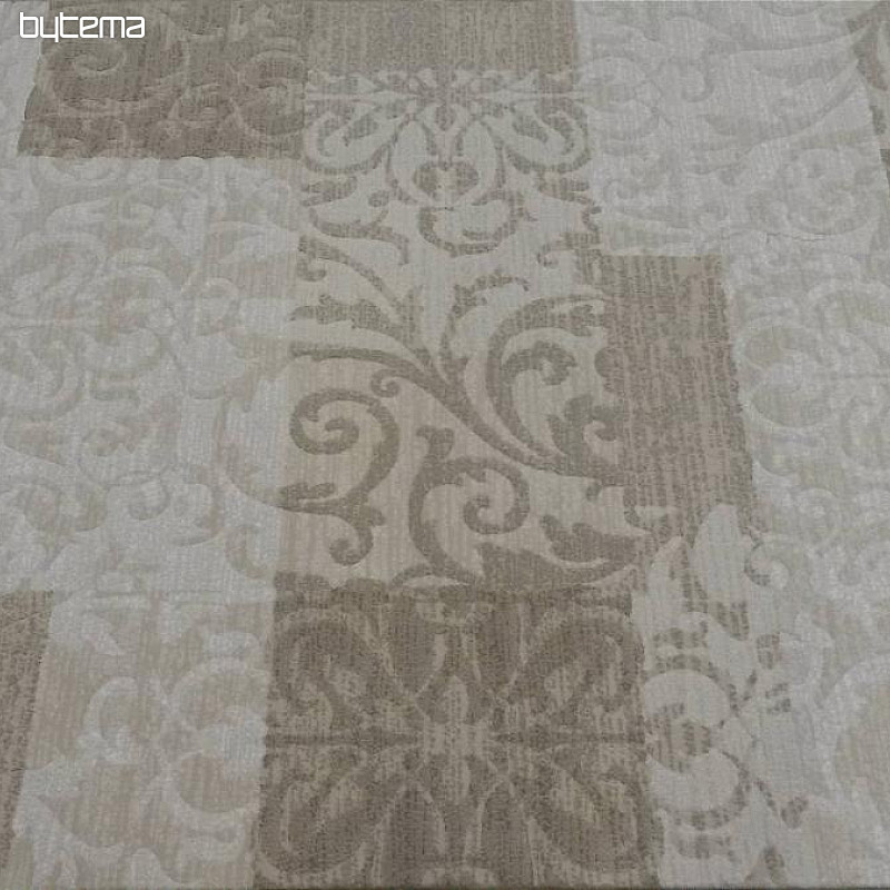 moderní kusový koberec FONTANA zelenobílý