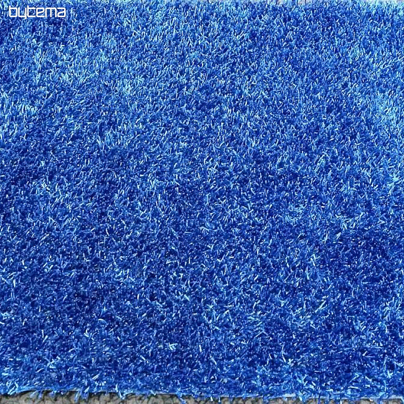 Kusový koberec LINES modrý lesk
