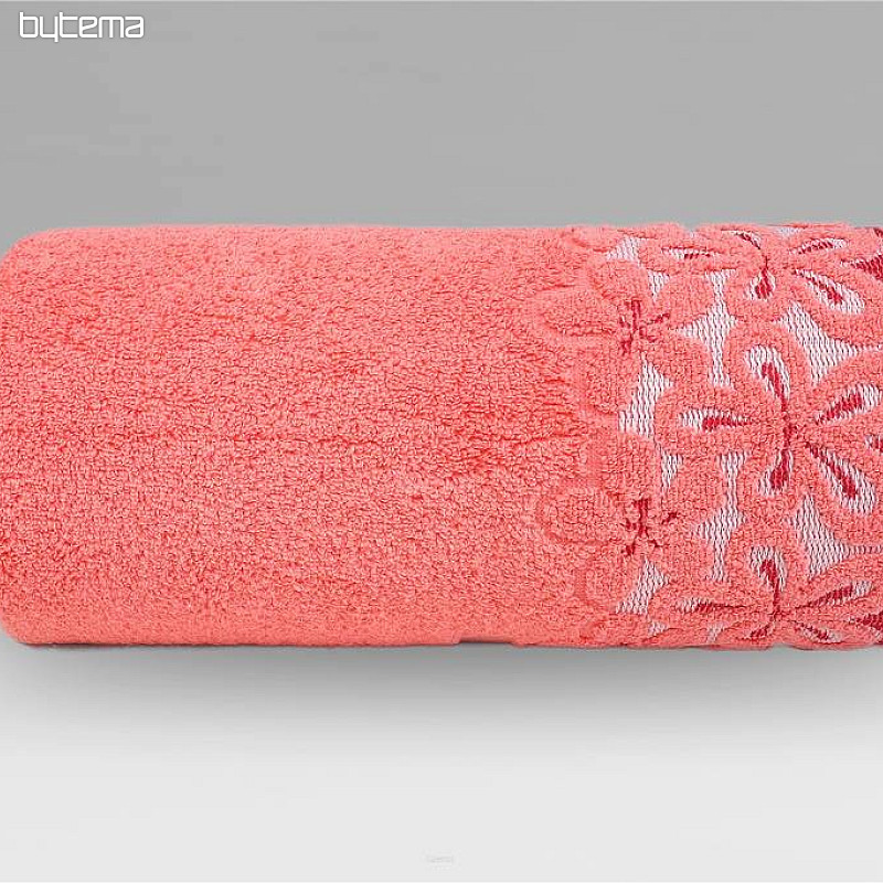 Luxusní ručník a osuška BELLA korálový