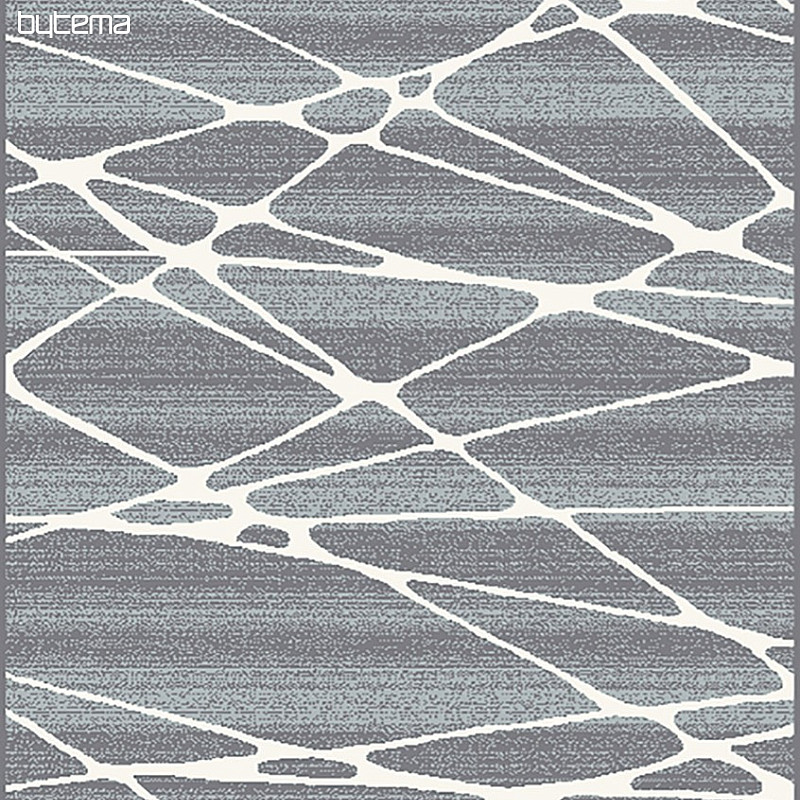 Kusový koberec BOHO geometrický modrá / bílá