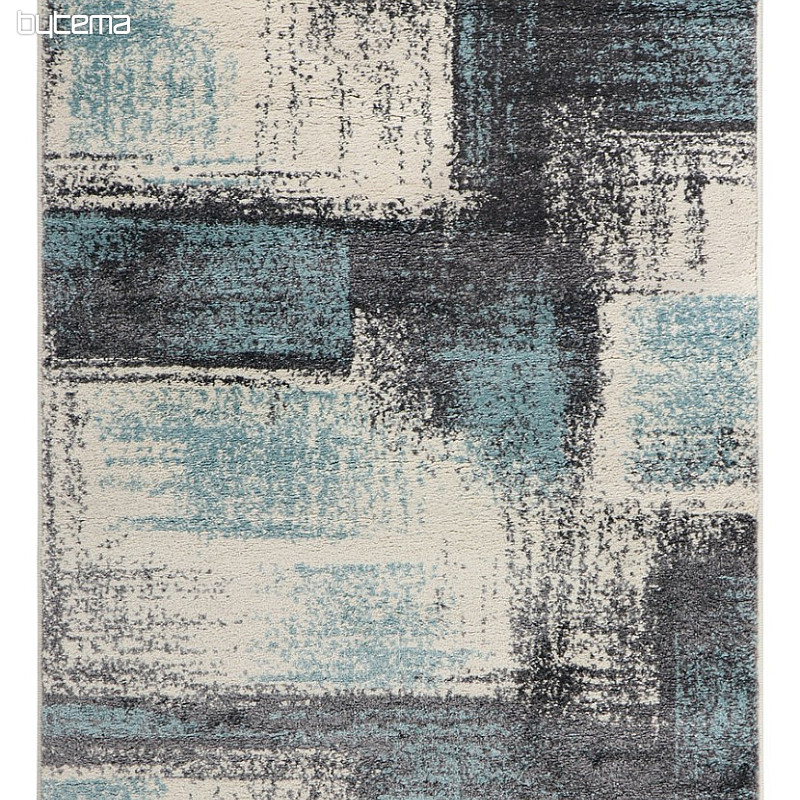 Kusový koberec DOUX malířské plátno šedá / modrá