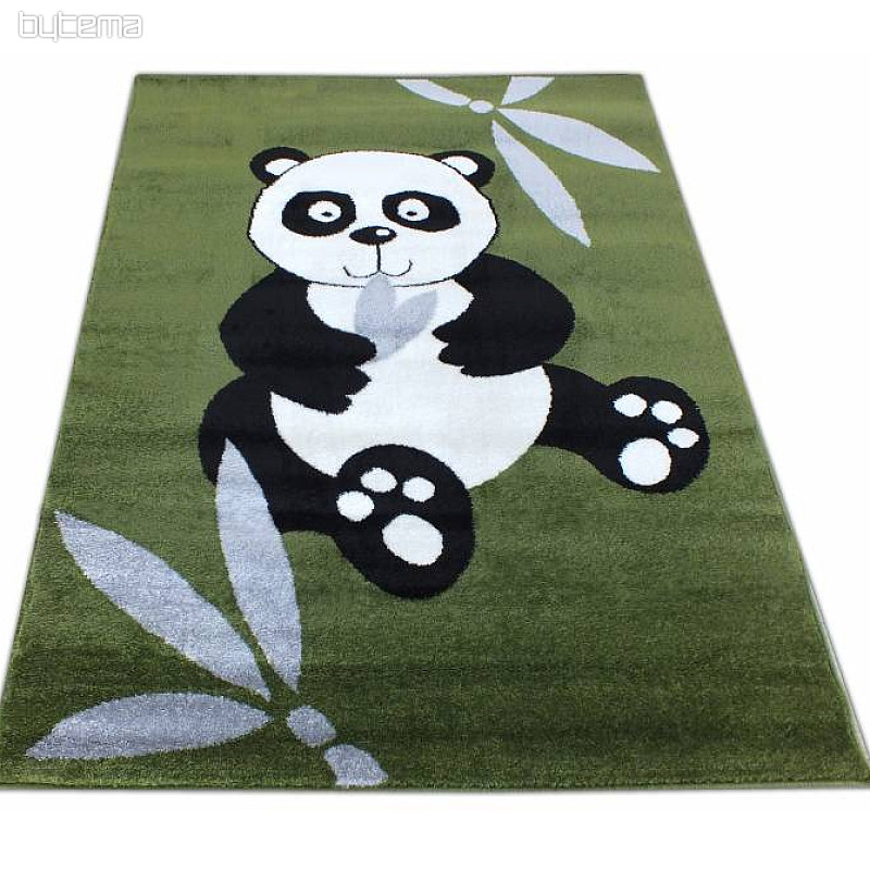Dětský koberec PANDA zelený