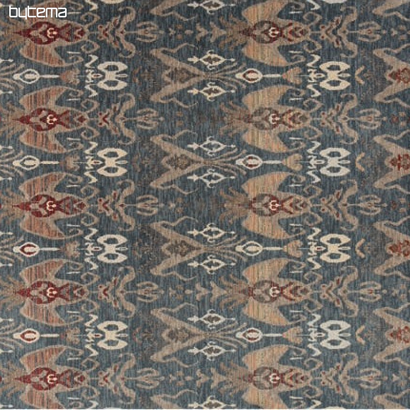 vlněný kusový koberec DJOBIE etno modrý