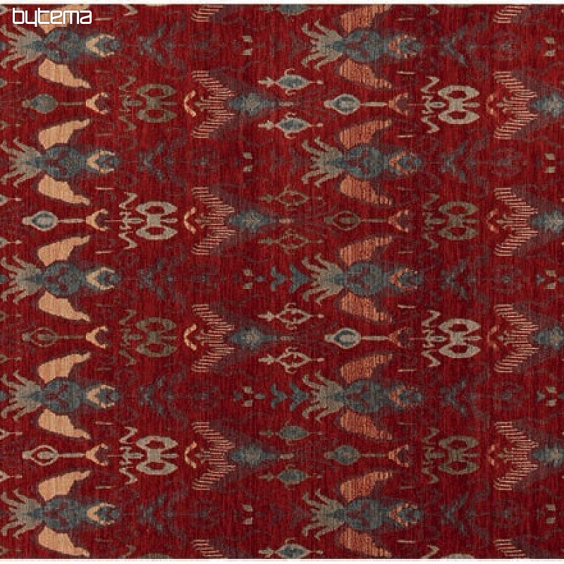 vlněný kusový koberec DJOBIE etno červený