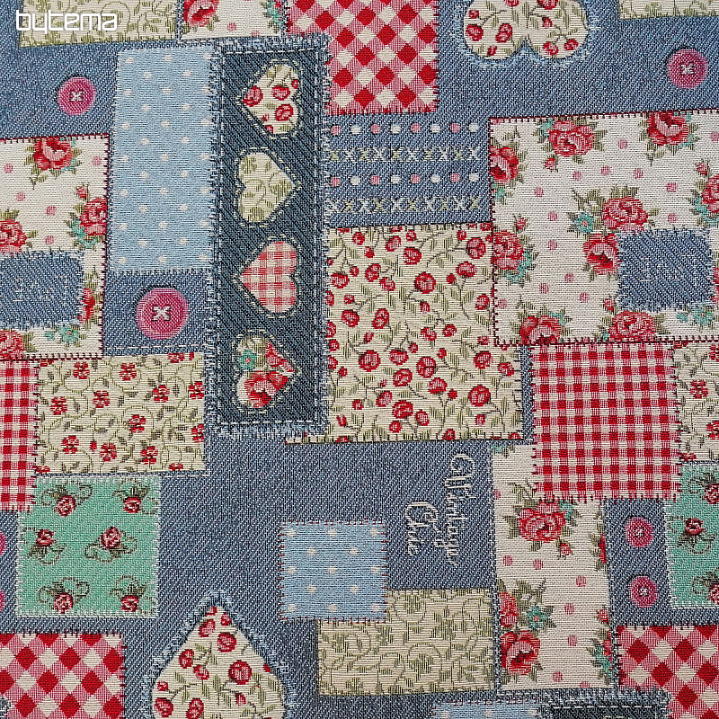 Gobelínová látka VINTAGE PATCHWORK