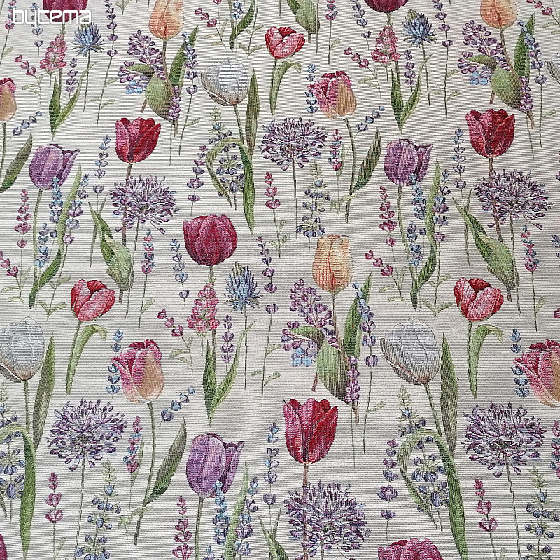 Gobelínová látka TULIPÁNY - JARO