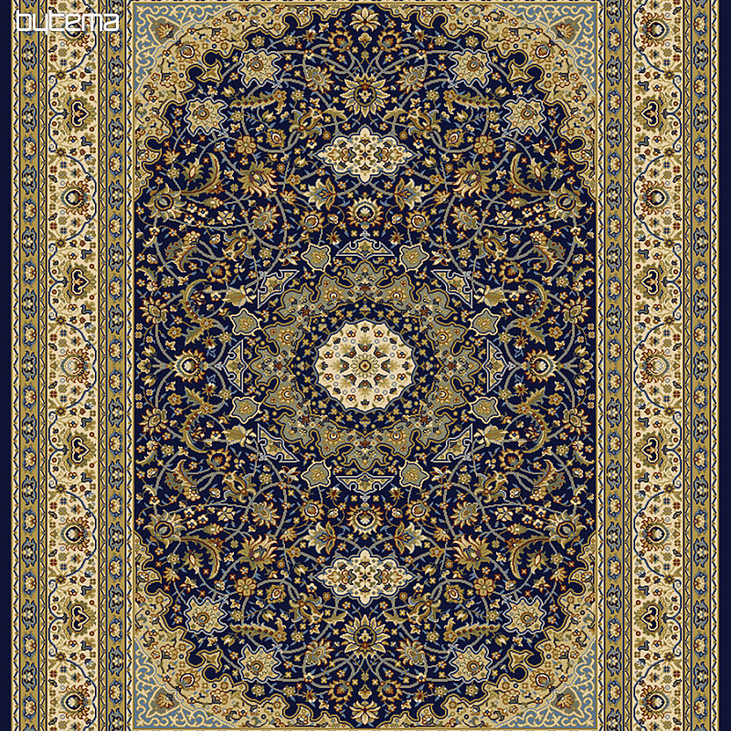 Kusový koberec KENDRA 711 modrý / béžový