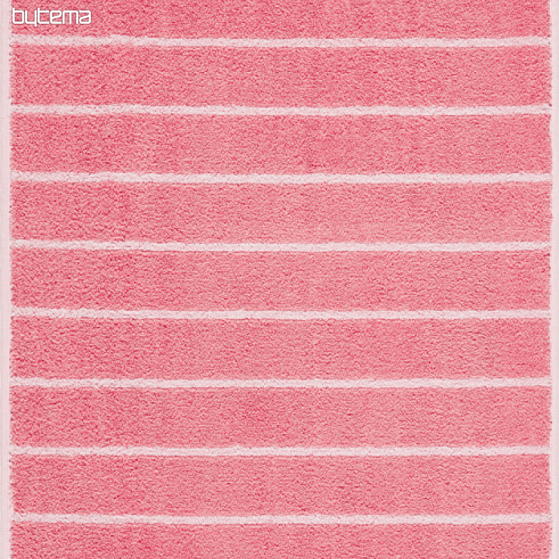 Luxusní ručník a osuška LINE 206 růžová/bílá