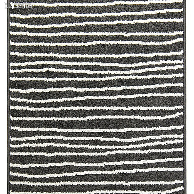 Kusový koberec LOTTO pruhy černá/bílá
