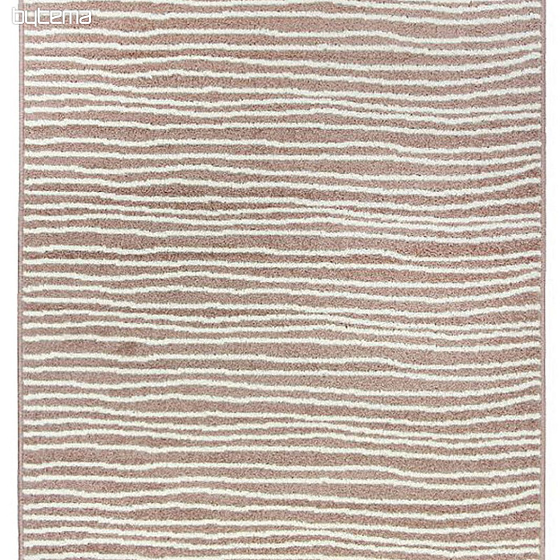 Kusový koberec LOTTO pruhy béžová/bílá