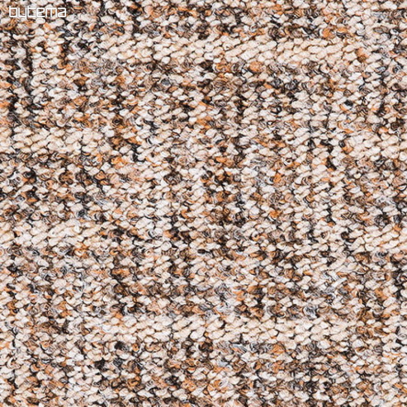 Smyčkový koberec RIO 700 hnědo-bílo-rezavá
