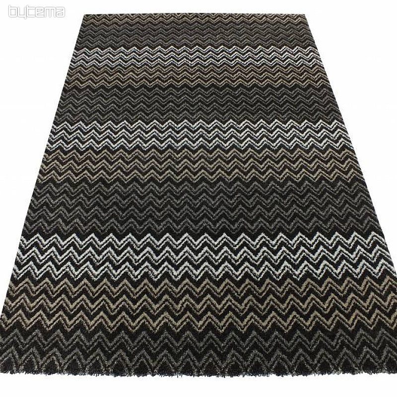 Moderní koberec ZIG ZAG brown