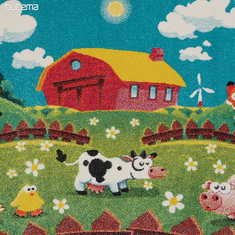 Dětský kusový koberec PLAY FARMA
