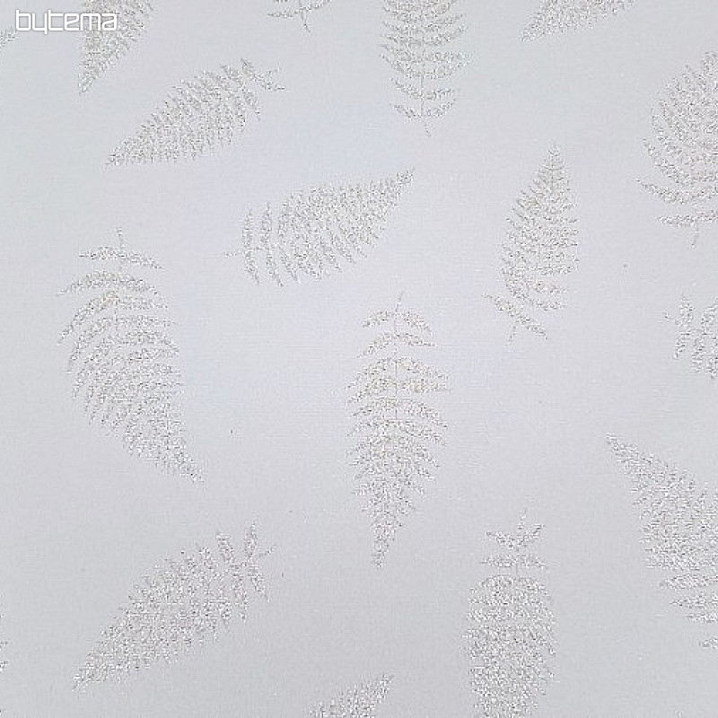 Vánoční ubrusy a šály LEAFS I natur silver