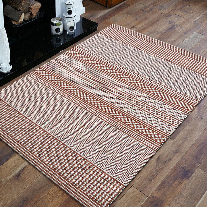 Venkovní koberec Zara buklák terakota