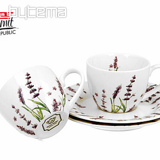 Porcelánové hrnky na espresso set 2 ks Lavender E šapo